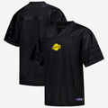 Kdoa LA.Lakers Black Courtside Football Stitched Jerseys