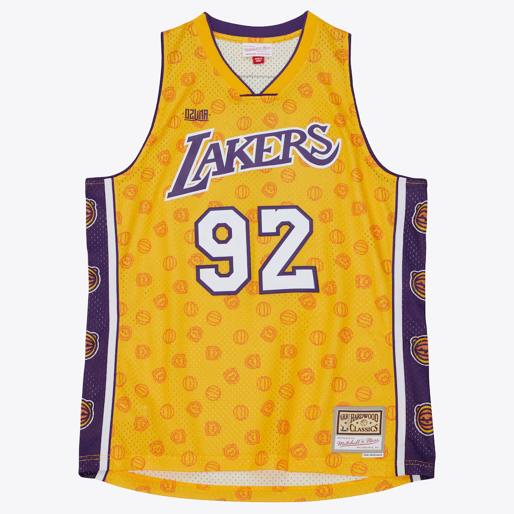 Kdoa LA.Lakers Mitchell & Ness x Ozuna Swingman Stitched Jerseys