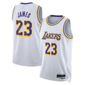 Kdoa LA.Lakers #23 LeBron James White Swingman Stitched Jerseys - Association Edition