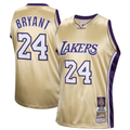 Kdoa LA.Lakers #24 Kobe Bryant Mitchell & Ness Gold Hall of Fame Class of 2020 #24 Authentic Hardwood Classics Jerseys