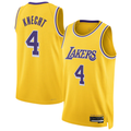 Kdoa LA.Lakers #4 Dalton Knecht Gold Swingman Stitched Jerseys