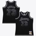 Kdoa LA.Lakers #73 Dennis RodmanBlack Mitchell & Ness 1998 Contrast 2K Swingman Stitched Jerseys