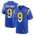 Kdoa LA.Rams Home Game Football Jerseys - Royal - #9 Matthew Stafford Player Stitched Jerseys