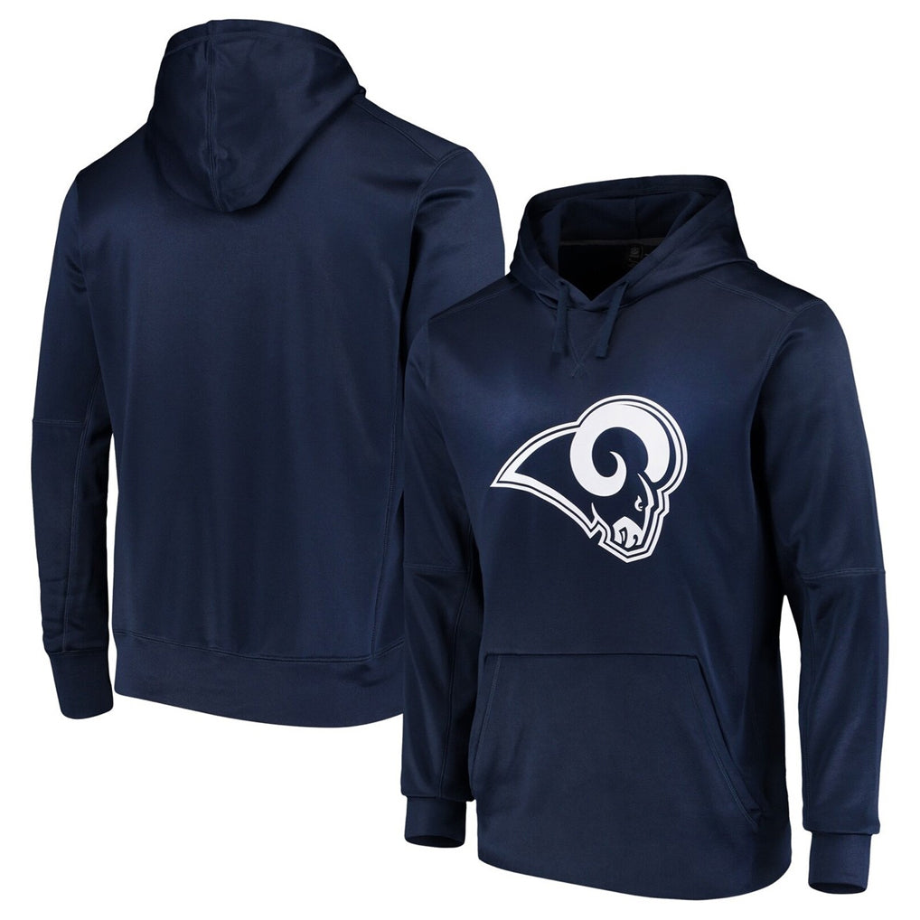 Kdoa LA.Rams Navy Pullover Hoodie Limited Game Blank Player Stitched Jerseys