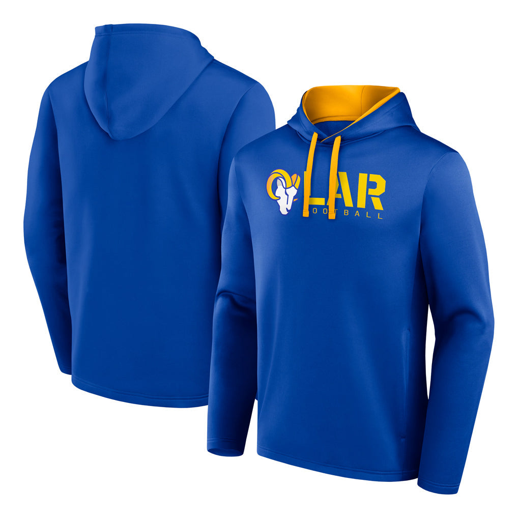Kdoa LA.Rams Royal Pullover Hoodie Limited Game Blank Player Stitched Jerseys