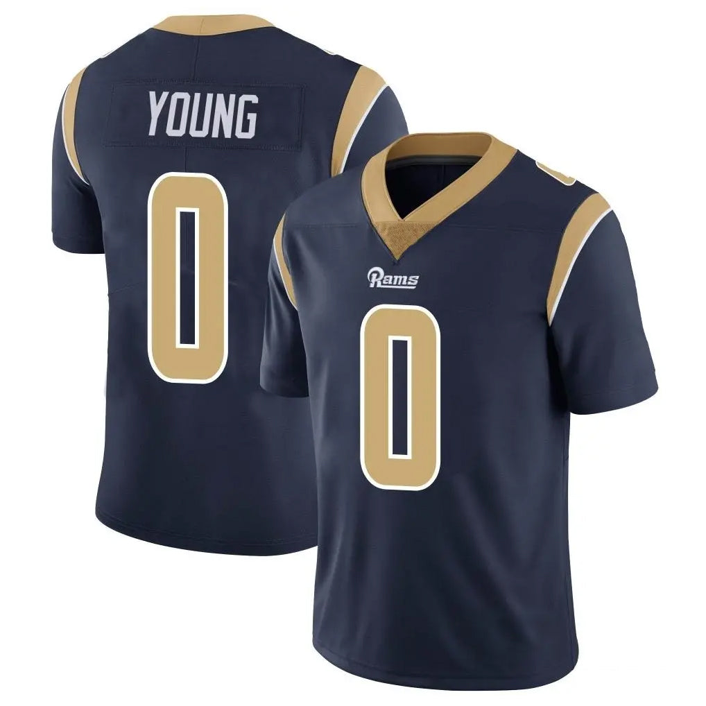 Kdoa LA.Rams #0 Byron Young Player Navy Limited Vapor Untouchable Home Game Stitched Jerseys