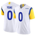 Kdoa LA.Rams #0 Byron Young Player White Limited Vapor F.U.S.E. Home Game Stitched Jerseys