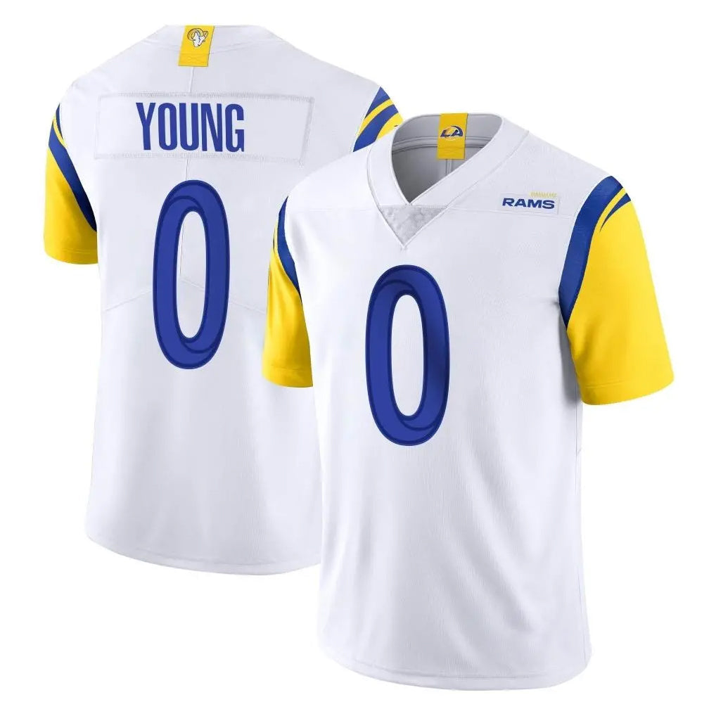 Kdoa LA.Rams #0 Byron Young Player White Limited Vapor Untouchable Home Game Stitched Jerseys