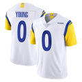 Kdoa LA.Rams #0 Byron Young Player White Limited Vapor Untouchable Home Game Stitched Jerseys