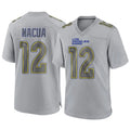 Kdoa LA.Rams #12 Puka Nacua Player Gray Atmosphere Fashion Game Stitched Jerseys
