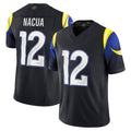 Kdoa LA.Rams #12 Puka Nacua Player Midnight Blue Rivalries Collection Vapor Limited Stitched Jerseys