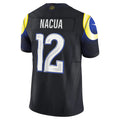 Kdoa LA.Rams #12 Puka Nacua Player Midnight Blue Rivalries Collection Limited Stitched Jerseys