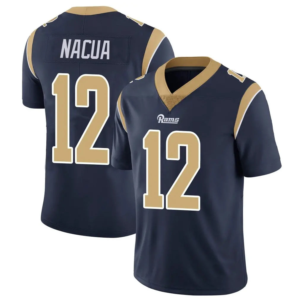 Kdoa LA.Rams #12 Puka Nacua Player Navy Limited Vapor Untouchable Home Game Stitched Jerseys