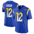 Kdoa LA.Rams #12 Puka Nacua Player Royal Limited Vapor Untouchable Home Game Stitched Jerseys