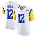 Kdoa LA.Rams #12 Puka Nacua Player White Limited Vapor Untouchable Home Game Stitched Jerseys