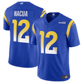 Kdoa LA.Rams #12 Puka Nacua Royal Vapor F.U.S.E. Limited Player Stitched Jerseys
