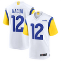 Kdoa LA.Rams #12 Puka Nacua White Game Player Jersey American Stitched Jerseys