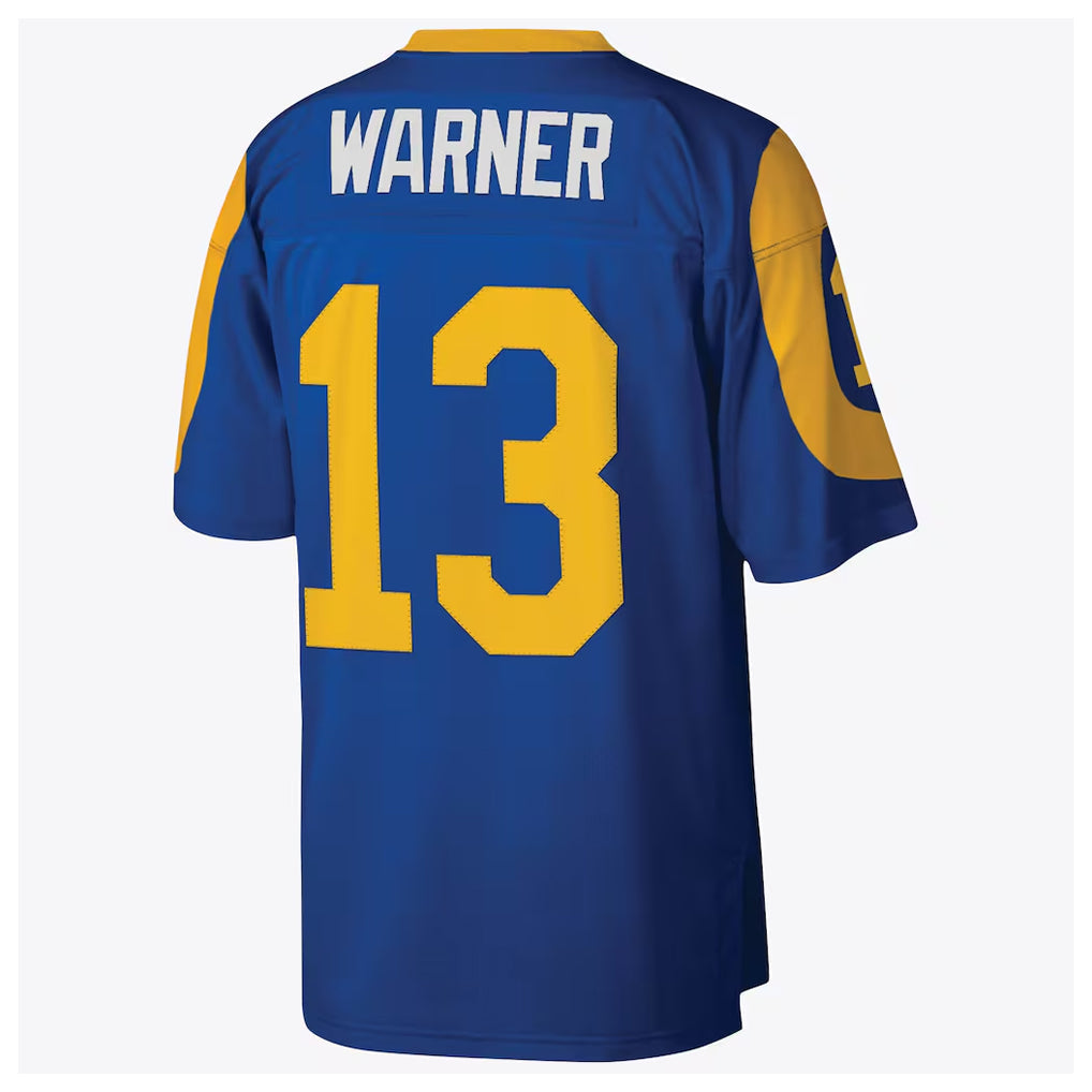 Kdoa LA.Rams #13 Kurt Warner Player Royal Mitchell & Ness Legacy Retired Limited Stitched Jerseys