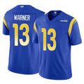 Kdoa LA.Rams #13 Kurt Warner Player Royal Vapor F.U.S.E. Limited Retired Stitched Jerseys