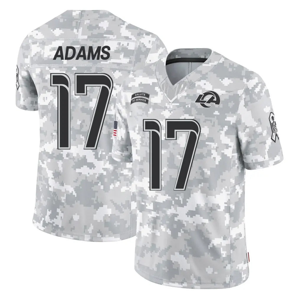 Kdoa LA.Rams #17 Davante Adams Player Arctic Camo Salute To Service Limited Game Stitched Jerseys
