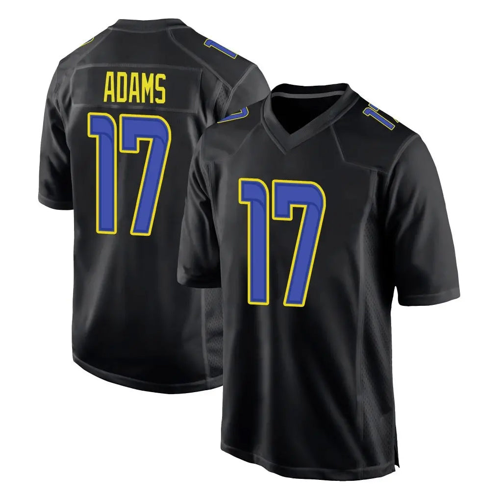 Kdoa LA.Rams #17 Davante Adams Player Black Fashion Limited Home Game Stitched Jerseys