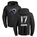 Kdoa LA.Rams #17 Davante Adams Player Black Pullover Hoodie Limited Game Stitched Jerseys