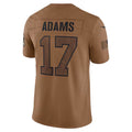 Kdoa LA.Rams #17 Davante Adams Player Brown Salute To Service Limited Stitched Jerseys