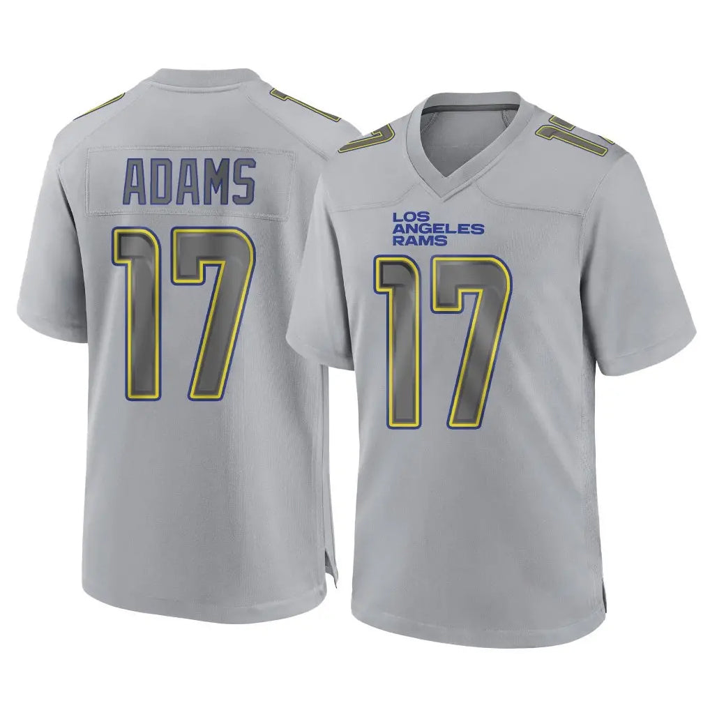 Kdoa LA.Rams #17 Davante Adams Player Gray Atmosphere Fashion Home Game Stitched Jerseys