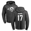 Kdoa LA.Rams #17 Davante Adams Player Gray Pullover Hoodie Limited Game Stitched Jerseys