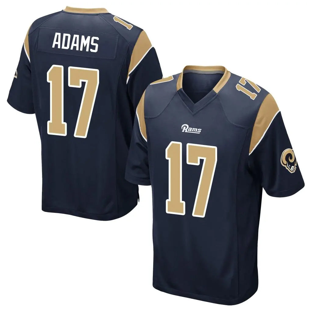 Kdoa LA.Rams #17 Davante Adams Player Navy Home Game Stitched Jerseys