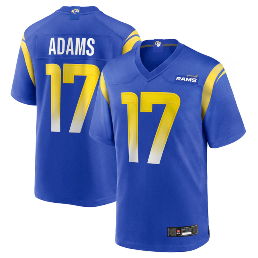 Kdoa LA.Rams #17 Davante Adams Royal Game Player Stitched Jerseys