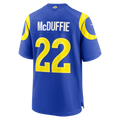 Kdoa LA.Rams #22 Trent McDuffie Royal Team Game Player Stitched Jerseys