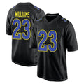 Kdoa LA.Rams #23 Kyren Williams Player Black Fashion Game Stitched Jerseys