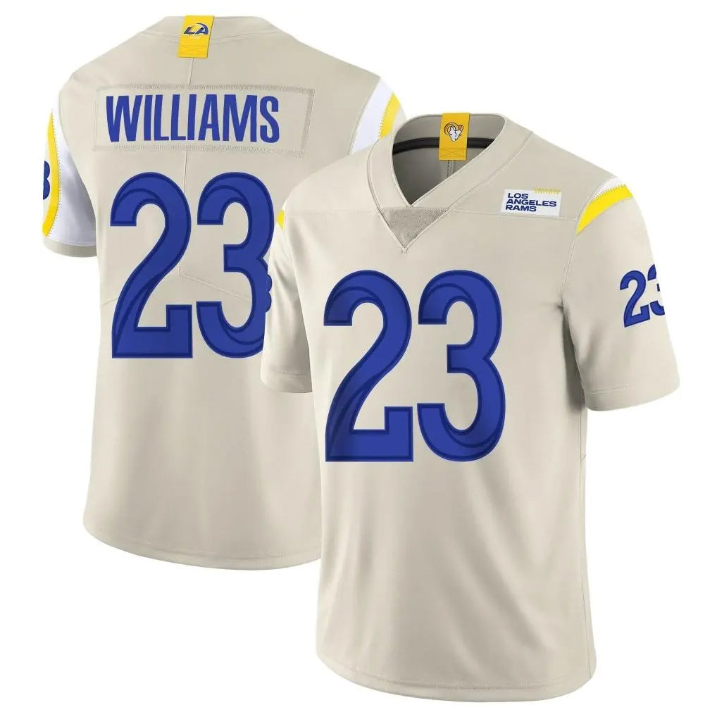 Kdoa LA.Rams #23 Kyren Williams Player Bone Limited Vapor Home Game Stitched Jerseys