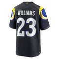 Kdoa LA.Rams #23 Kyren Williams Player Midnight Blue Rivalries Collection Game Stitched Jerseys