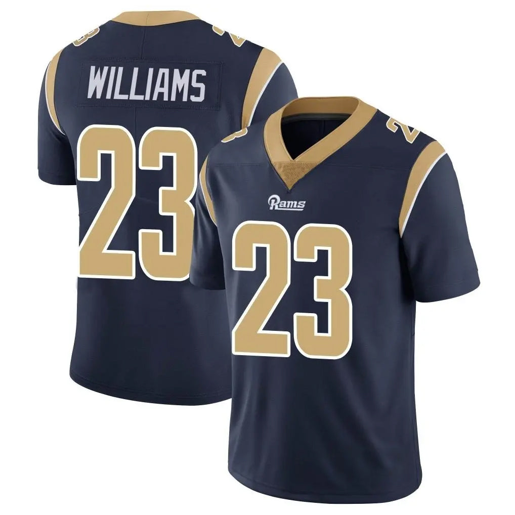 Kdoa LA.Rams #23 Kyren Williams Player Navy Limited Vapor Untouchable Home Game Stitched Jerseys