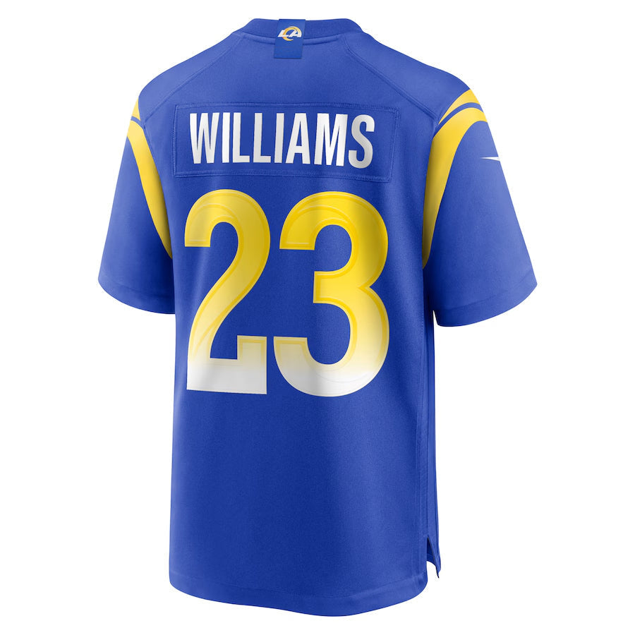 Kdoa LA.Rams #23 Kyren Williams Player Royal Home Game Stitched Jerseys