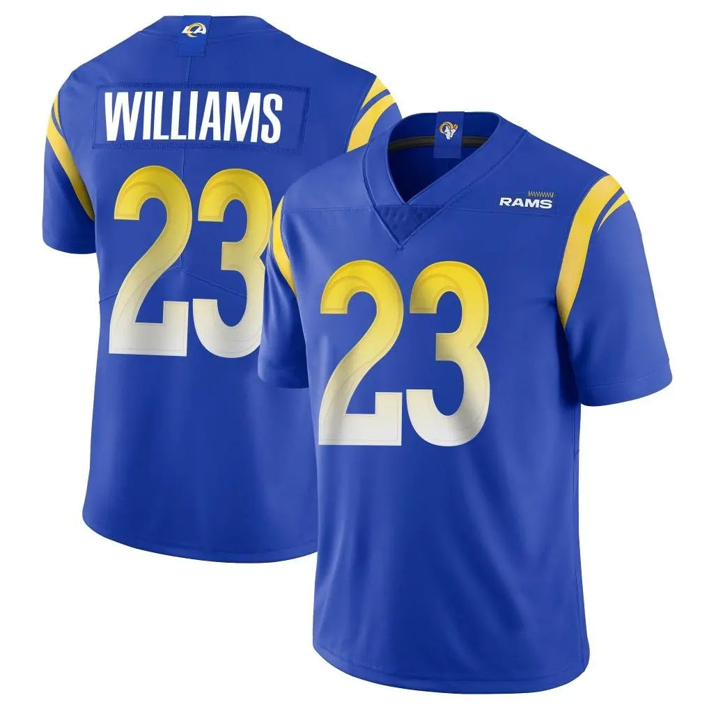 Kdoa LA.Rams #23 Kyren Williams Player Royal Limited Vapor Untouchable Home Game Stitched Jerseys