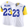 Kdoa LA.Rams #23 Kyren Williams Player White Limited Vapor F.U.S.E. Stitched Jerseys