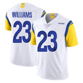Kdoa LA.Rams #23 Kyren Williams Player White Limited Vapor Untouchable Home Game Stitched Jerseys