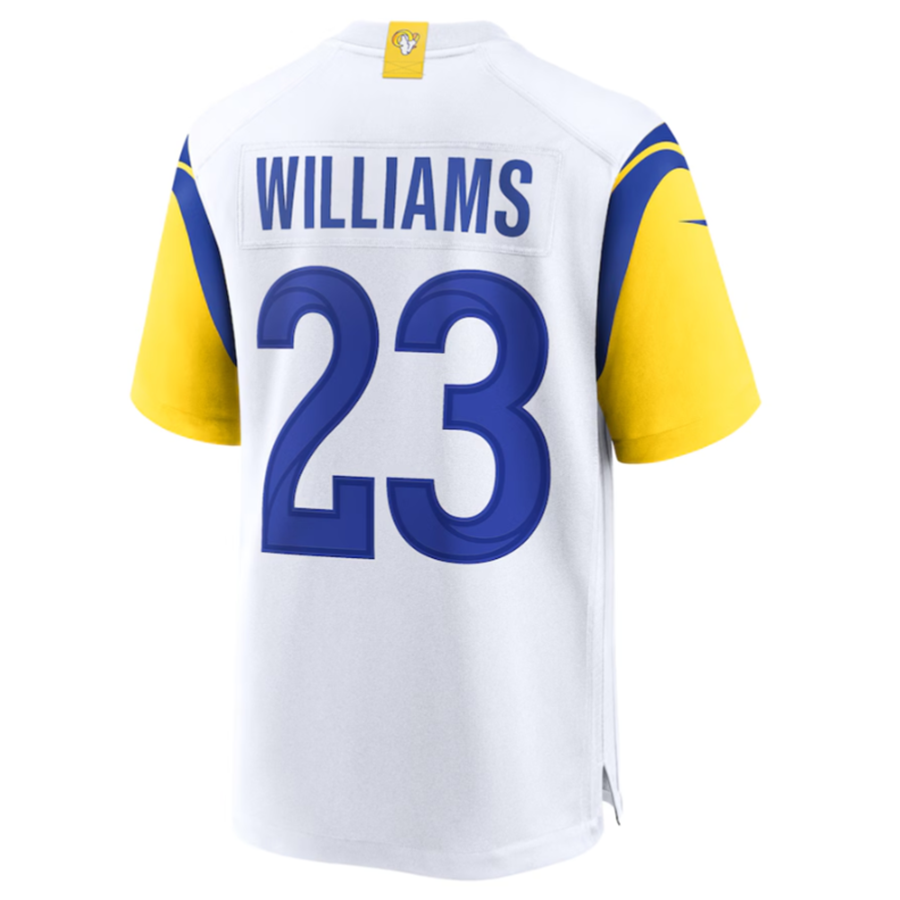 Kdoa LA.Rams #23 Kyren Williams White Game Jersey American Stitched Jersey