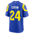 Kdoa LA.Rams #24 Blake Corum Royal Game Stitched Jerseys