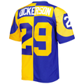 Kdoa LA.Rams #29 Eric Dickerson Mitchell & Ness RoyalGold 1984 Split Legacy Replica Jersey