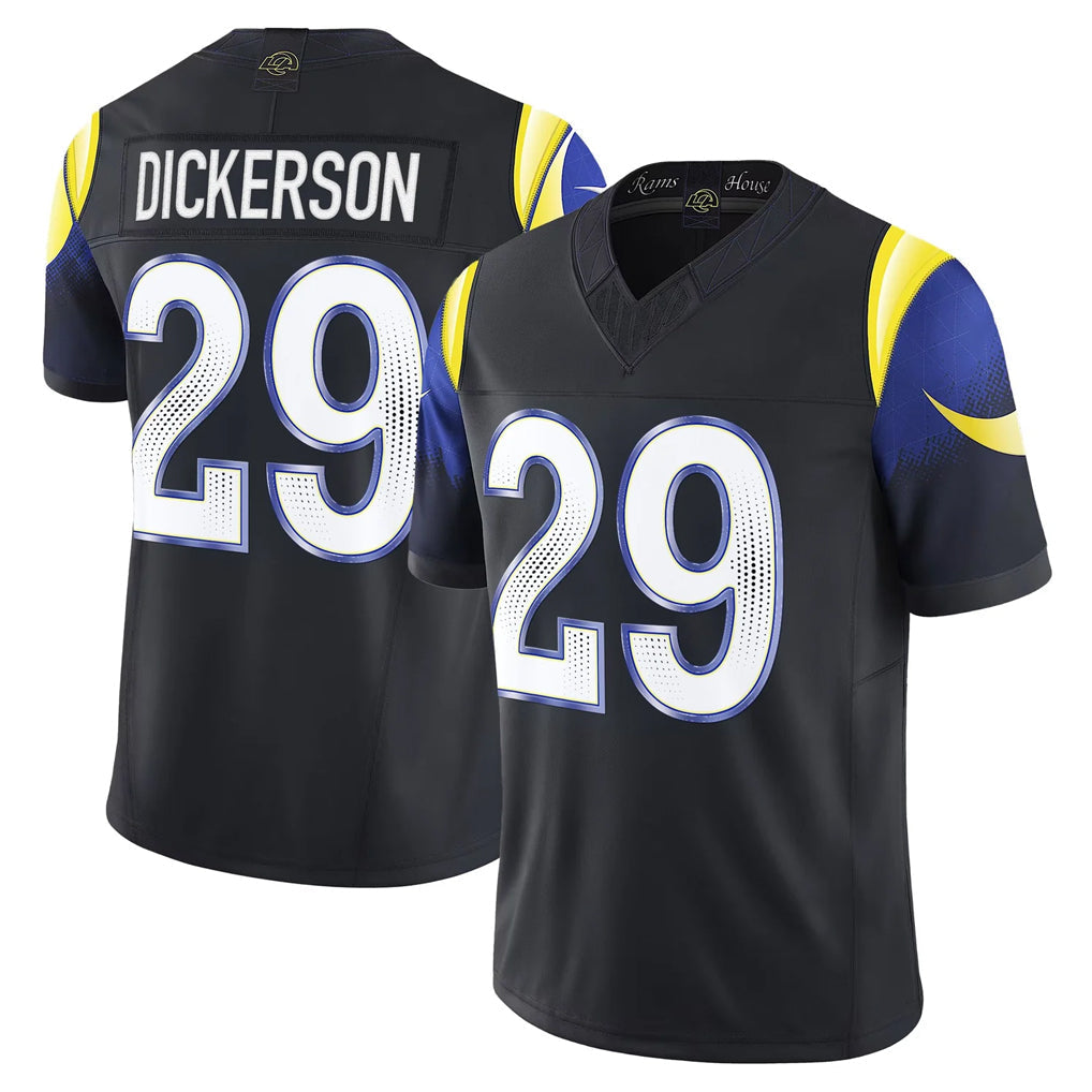 Kdoa LA.Rams #29 Eric Dickerson Player Black Rivalries Vapor Limited Stitched Jerseys