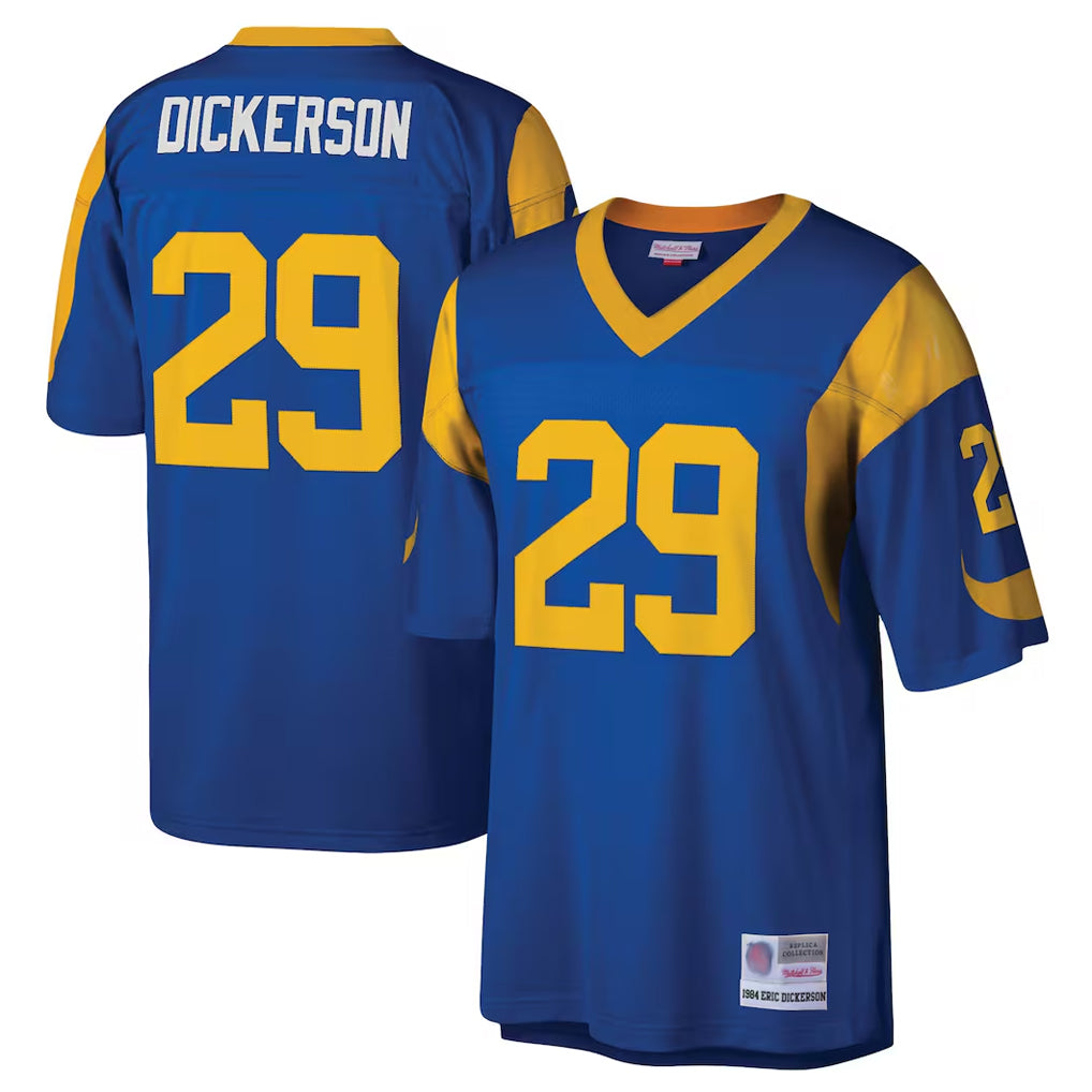 Kdoa LA.Rams #29 Eric Dickerson Player Royal Mitchell & Ness Legacy Replica Stitched Jerseys