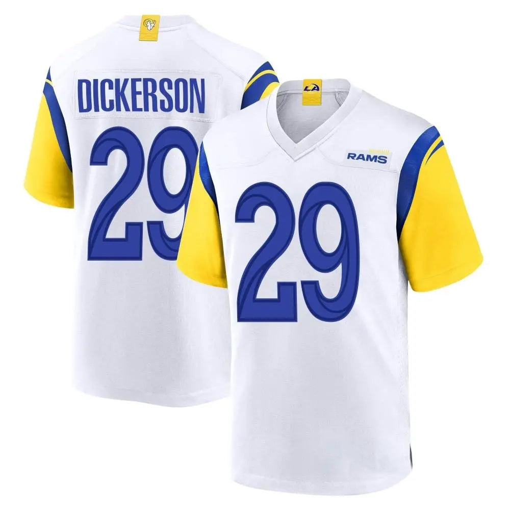 Kdoa LA.Rams #29 Eric Dickerson Player White Home Game Stitched Jerseys