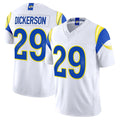 Kdoa LA.Rams #29 Eric Dickerson Player White Rivalries Vapor Limited Home Game Stitched Jerseys