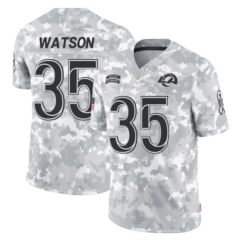 Kdoa LA.Rams #35 Jaylen Watson Player Arctic Camo Salute To Service Limited Game Stitched Jerseys