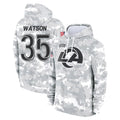 Kdoa LA.Rams #35 Jaylen Watson Player Arctic Camo Salute to Service Hoodies Limited Game Stitched Jerseys