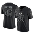 Kdoa LA.Rams #35 Jaylen Watson Player Black Limited Reflective Home Game Stitched Jerseys